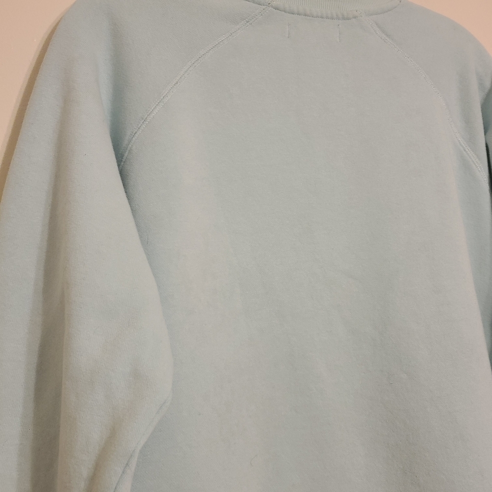 Peloton | Women's Sky Blue/Light Teal Crewneck Graphic Sweatshirt (Size Large) - Picture 12 of 13